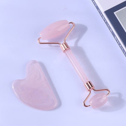 Pink Face Massager Roller , Jade Massager Roller OEM ODM Service