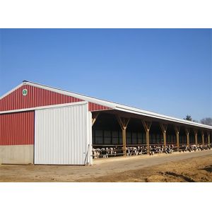 Light Prefab Steel Livestock Barns , Custom Steel Shed Construction