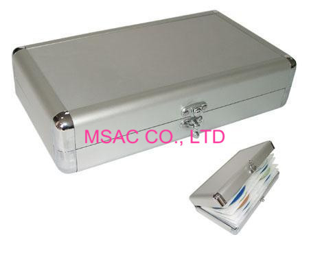 Buy Sliver Aluminium DVD Storage Case , One Lock Aluminium DVD Storage Boxes at wholesale prices