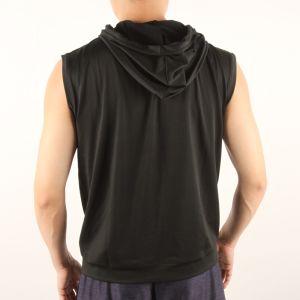 Men'S Casual Sleeveless 4 Way Spandex Hoody Vest