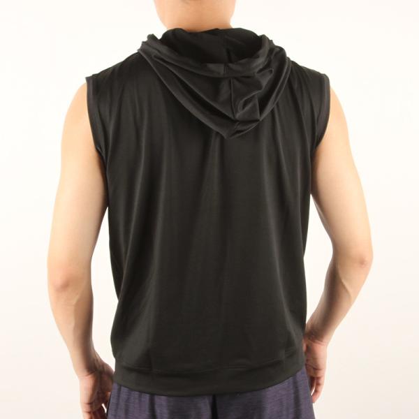 Men'S Casual Sleeveless 4 Way Spandex Hoody Vest