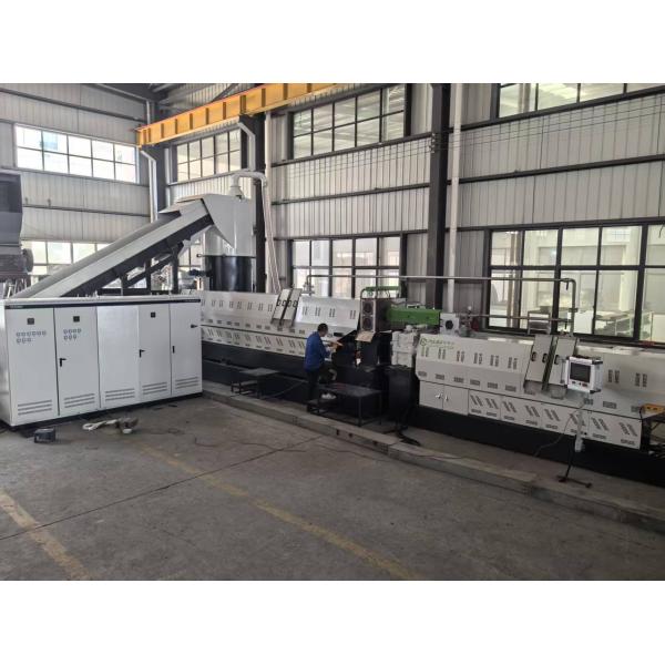 Heavily Printed BOPP Plastic Film Double Stage Single Screw Extruder Recycling Extruder Machine