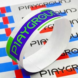 Tyvek Paper Adjustable Paper Wristbands for Parties Event