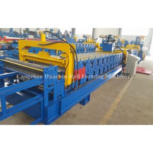PLC Frequency Control Double Layer Roll Forming Machine , Roofing Sheet Roll