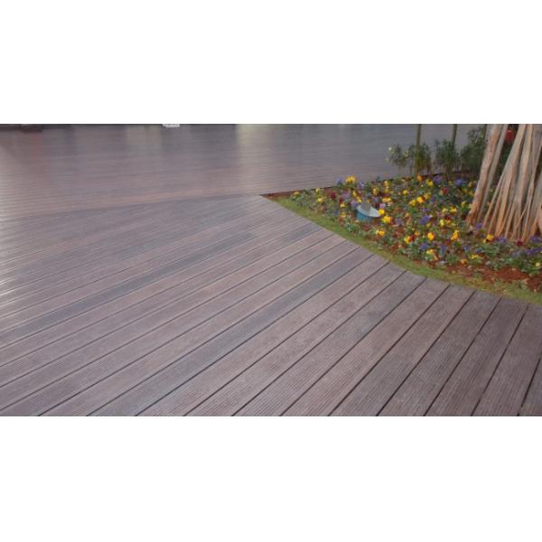Buy Dark Stain Style Bamboo Outdoor Wood Floor Tiles E0 Formaldehyde Release at wholesale prices
