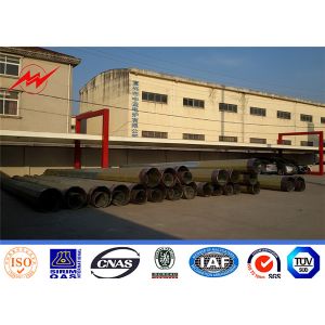 line 30ft high voltage electrical telescoping steel utility poles power transmission pole