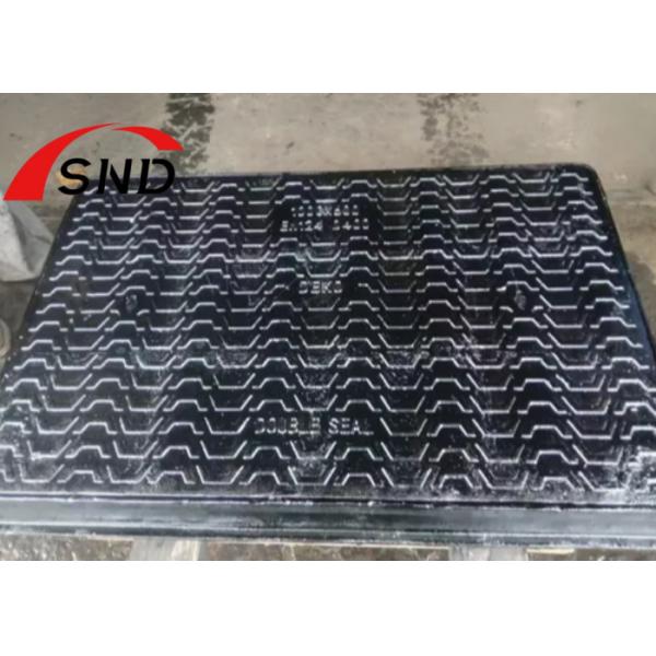 Buy 600 X 600 D400 Solid Cover Ductile Iron Manhole Cover for Heavy Load Areas at wholesale prices