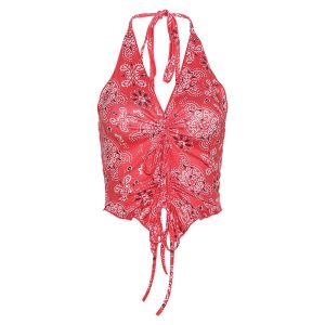 Sexy Low Cut Backless Slim Women's Halter Tank Tops