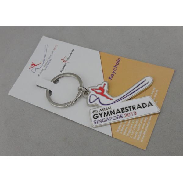 Buy Gymnaestrada Zinc Alloy Promotional Keychain With Imitation Hard Enamel at wholesale prices