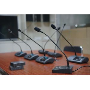 Quality ABS Main Material Desktop Conference Microphone With Touchable Interface for sale
