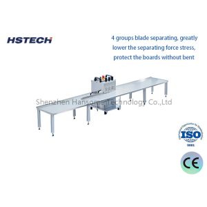 4 Groups Blade Step Cutting PCB Depaneling Equipment With Adjustable Platform
