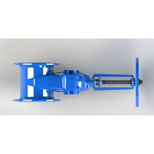 Soft Sealing Ductile Iron Gate Valve Red / Blue Epoxy Coated