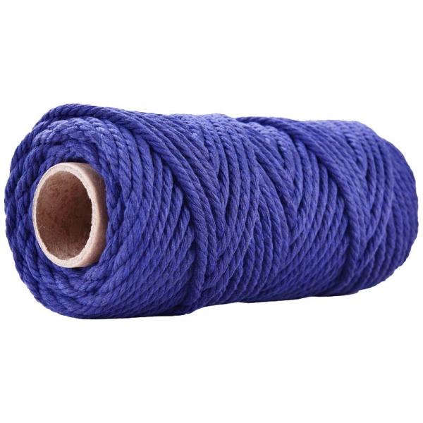 50m Dusty Pink Macrame Cord 5mm ISO9001 Pink Cotton Rope 3 Strands