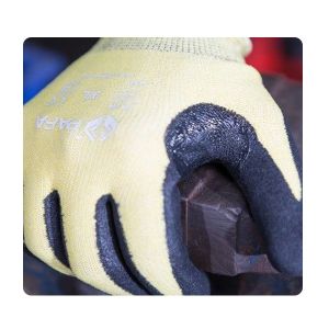 Automotive Industry Yellow Elastic Protective Secutiry Cut Proof Gloves With
