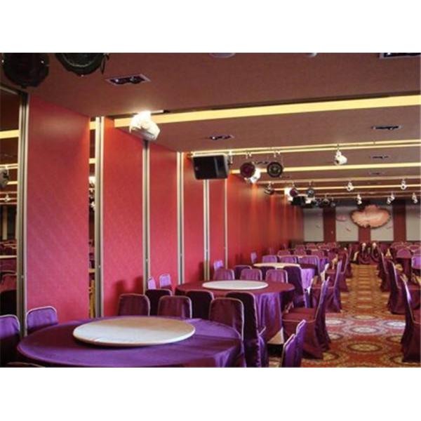 Buy Sound Proof Material Wooden Office Sliding Partition Walls For Conference Hall at wholesale prices