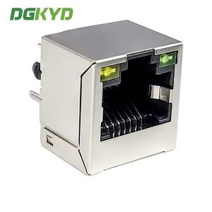 RJ45 8P8C Shielded Strip Light Connector Vertical Mesh Socket Single Port