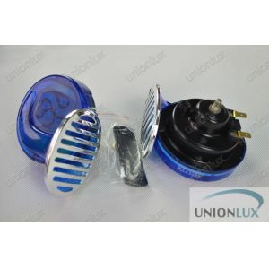 Blue Waterproof 12V Car Horn Siren , Duo-Cone Auto Shell Horn