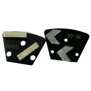 6 Grit - 400 Grit Concrete Grinding Disc Trapezoidal Cutter Head OEM Available