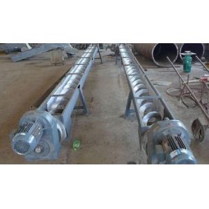 Concrete Spiral Stainless Steel Screw Conveyor For Wasters Wet Material
