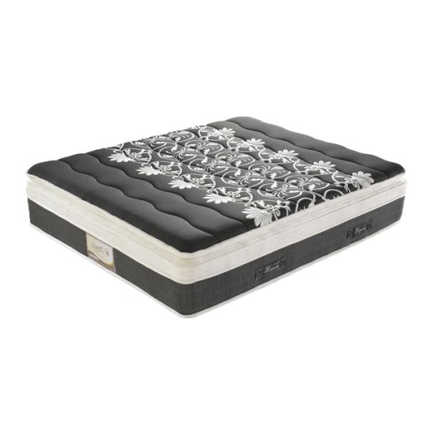 Pillow Top Pocket Zoned Mattress With Knitted Fabric Quilting Soft Foam