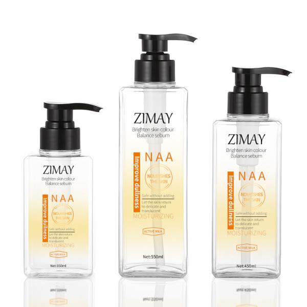 Buy Recycled Square Clear Plastic Lotion Bottles With 44mm Pump 550ml at wholesale prices