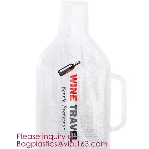 Bottle Protector Bubble Travel Bag,Travel Trip Bag With Bubble Inside And Double ks,Sleeve Travel Bag - Inner Skin