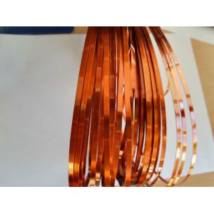 China Self Bonding Polyurethane UEW Class 180 Rectangular Enameled Copper Wire Flat Ultra Fine Copper Wire on sale