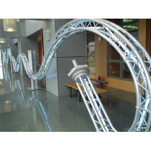 Silver Aluminum Circle Truss / Star Arch Truss For Lighting