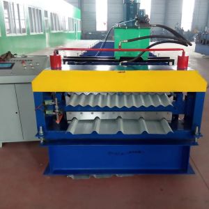 ISO 4kw Double Layer Roll Forming Machine Corrugated Roofing & 5 Rib Roofing