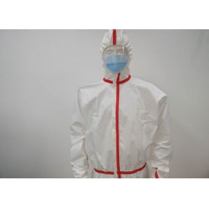 Knitted Cuff Waterproof Medical Disposable Protection Suit Non Woven Surgical