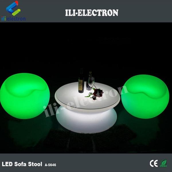 plastic LED bar chair glow stool