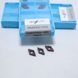 DCMT07 DCMT11T3 55° Rhombic Carbide Turning Inserts for Steel, Stainless Steel,