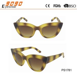 Lady sunglasses made of plastic, 100% UV Protection Lenses