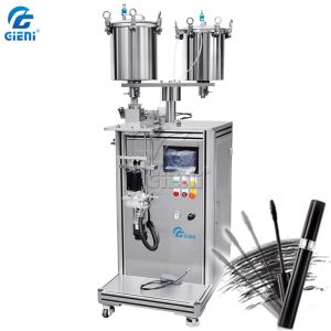 China Two Nozzle Mascara Lip Gloss Filling Machine With 20L Tank on sale