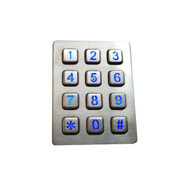 Buy 150mA Dot Matrix Embedded Mechanical Keyboard 12 Keys at wholesale prices