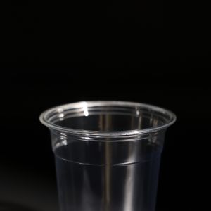 Plastic Disposable PET Cup With Dome Lid And Flat Lid For Takeaway Juice