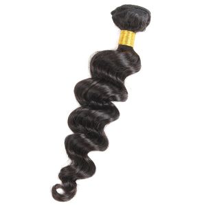 China Premium Quality Brazilian Virgin Hair Loose Wave with Closure Hair Bundles on sale