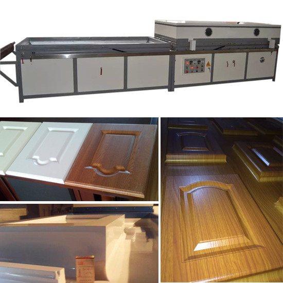 Buy WPC door PVC foil veneer vacuum membrane press machine at wholesale prices