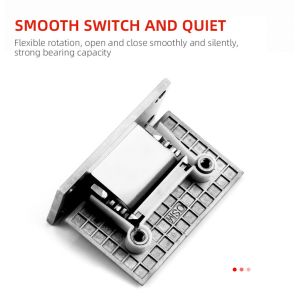 Bathroom 90 Degree Heavy Duty Stainless Steel Glass Shower Door Pivot Wall Hinge
