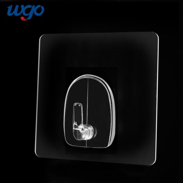 Buy 7x7cm 8x8cm Bathroom Wall Hooks Self Adhesive 5kg max loading at wholesale prices