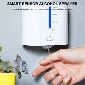 Automatic Wall Mounted Alcohol Spray Dispenser Electric Alcohol Disinfection