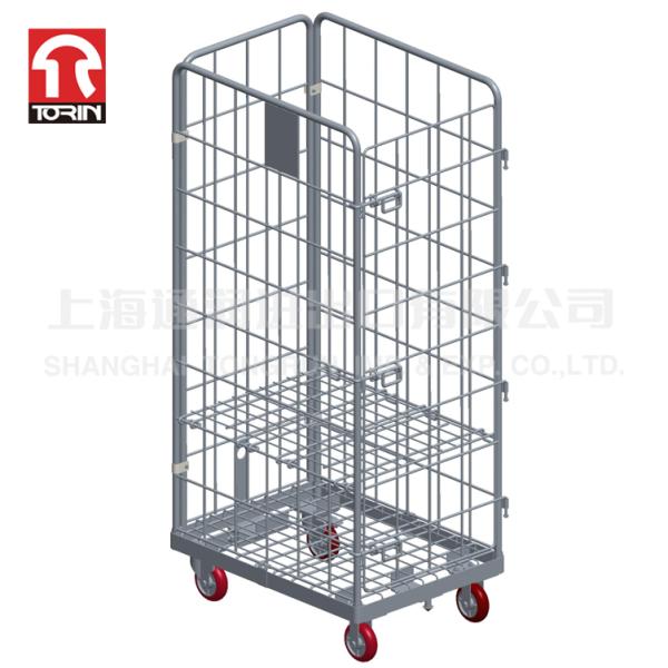 Torin SWK1042-WOT Steel Multi-layer Movable Folding Cargo Storage Steel Roll Container roll Cart