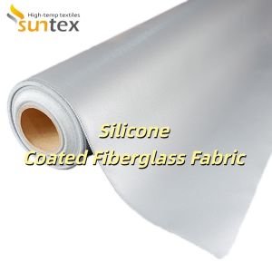 Flexible Heat Resistant Silicone Coated Fiberglass Fabric with 260℃ Continuous
