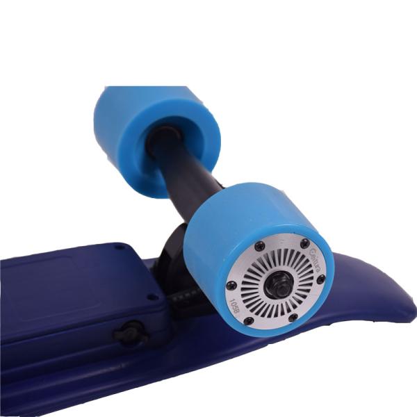 Fashion Mini Fish 4 Wheel Electric Skateboard PU Material 2200mAH