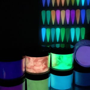 Wholesale Bright and Clean Glow in the Dark Nail Powder Acrylic Dipping Powder