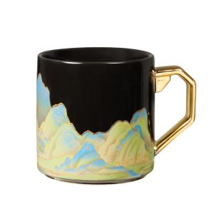 Hand Painted Modern Style Coffee Mug for Everyday Dishwasher Microwave Safe