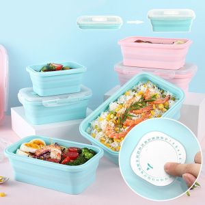 4Pcs Freezer Safe Collapsible Silicone Food Storage Container