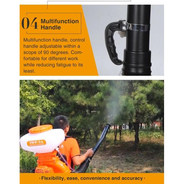 Knapsack Engine Power High Pressure Sprayer Mist Duste 3WF 3A Gasoline Sprayer