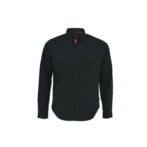 Quality Black Cool Style Custom Work Shirts With Collar Highly Comfortable And Durable for sale