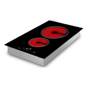 EMC 220v 3KW Kitchen 2 Burner Ceramic Cooktop